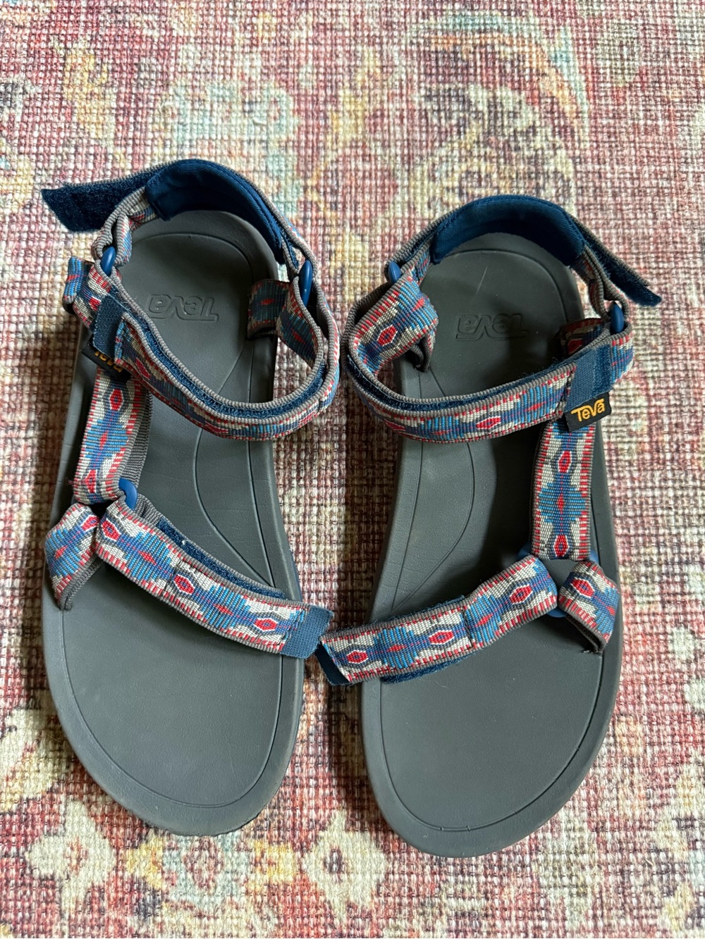 Teva Women's Blue Patterned Sport Sandals
